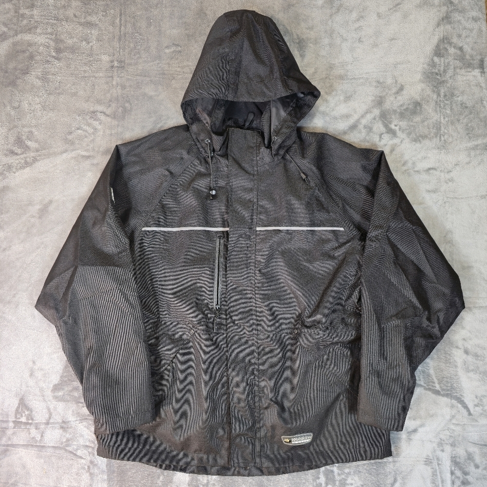 Wetskins Heavy Rain Jacket Size Large Black